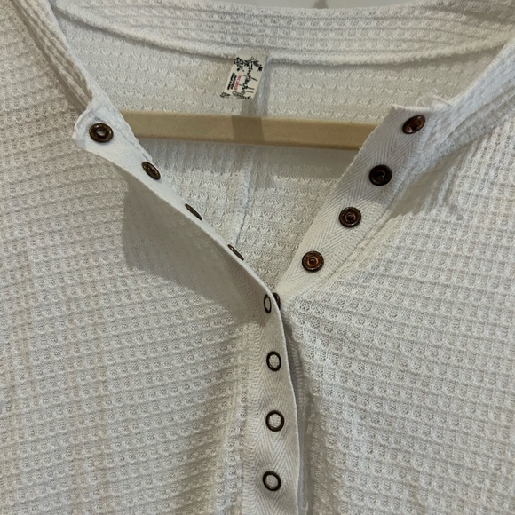 free people waffle top - Picture 4 of 5